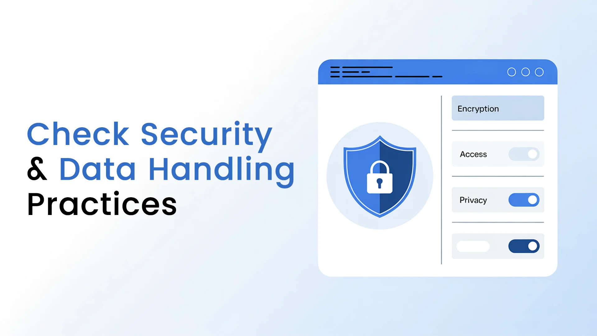 Check Security & Data Handling Practices