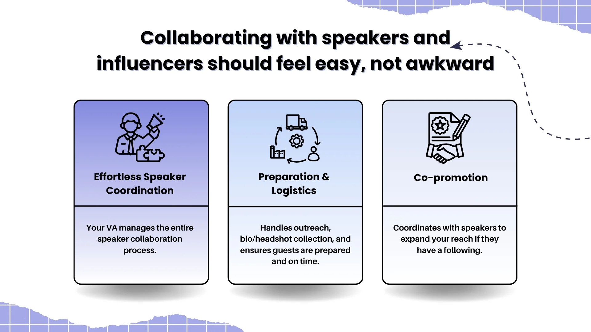 Collaborating with speakers and influencers should feel easy, not awkward