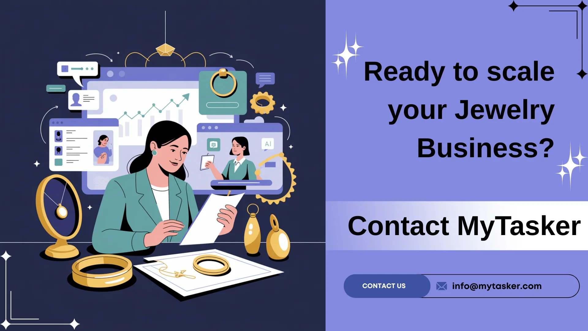 Contact MyTasker to scale your Jewelry Business