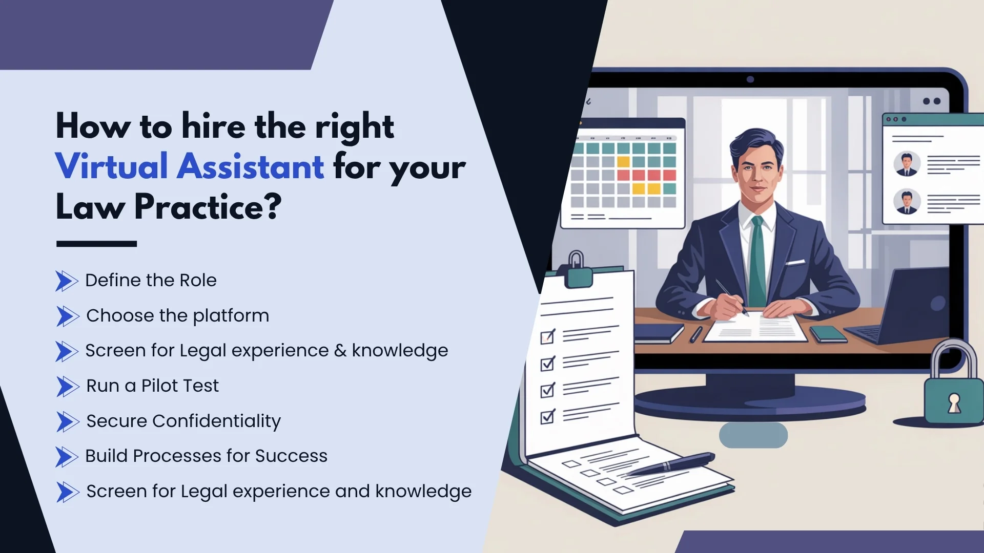 How to hire the right Virtual Assistant for your Law Practice?