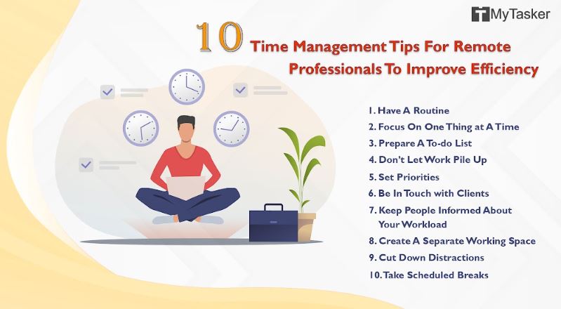 Ten Time Management Tips For Remote Professionals To Improve Efficiency