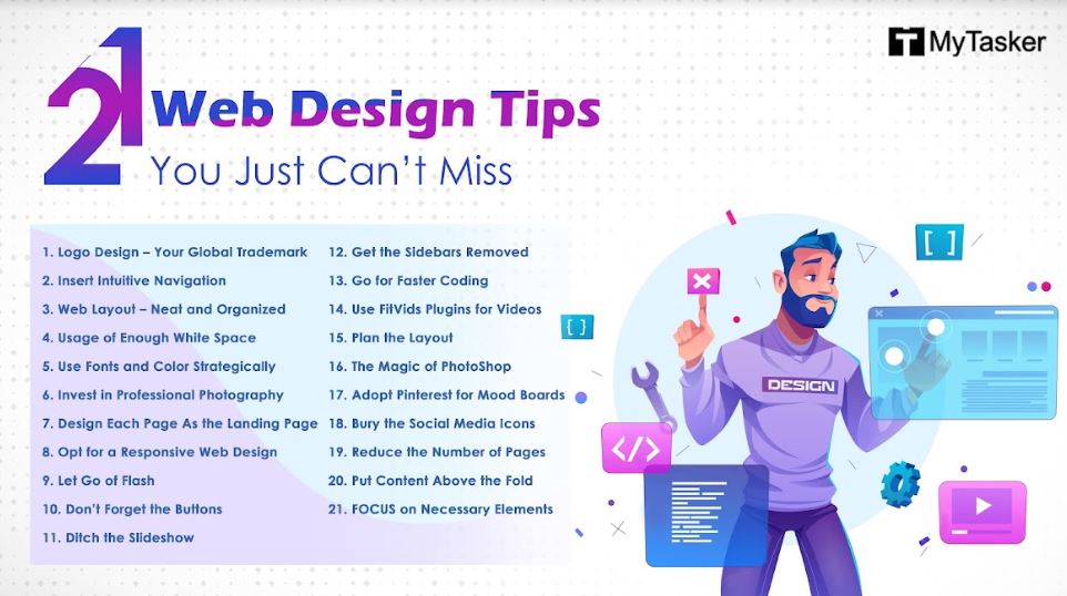 21 Web Design Tips You Just Can’t Miss