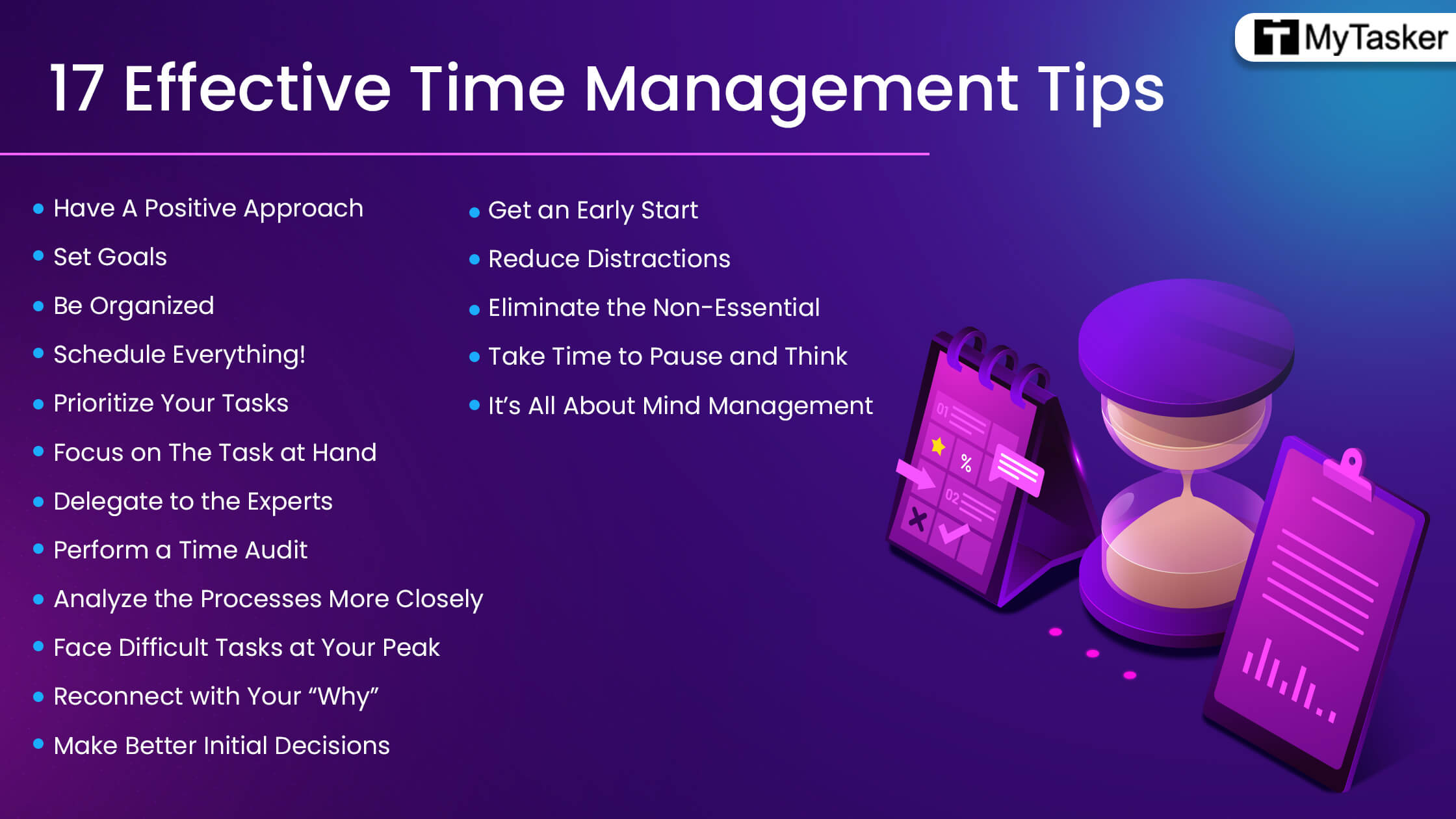 17 Time Management Tips For Entrepreneurs Infographic