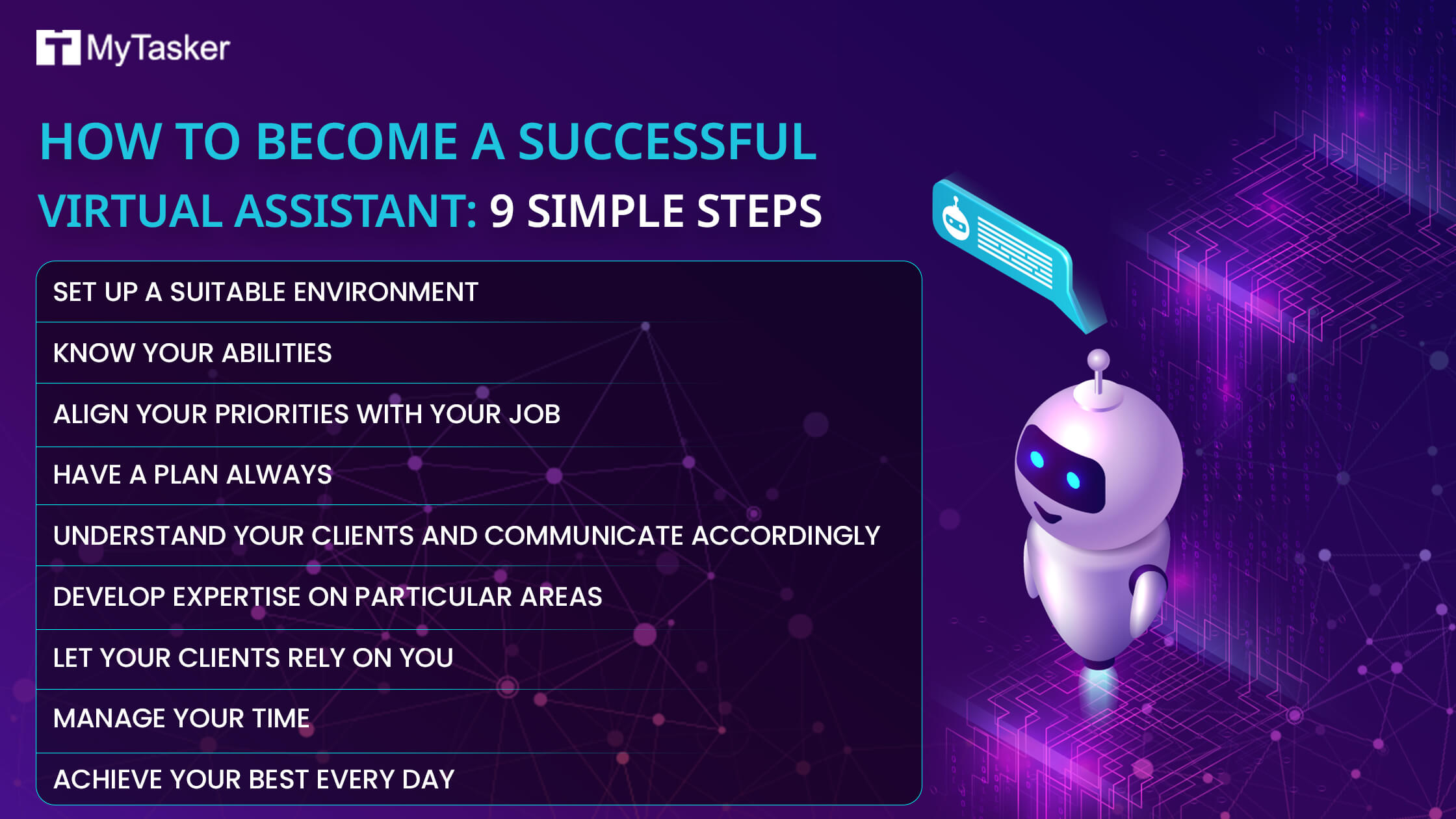 How to Become a Successful Virtual Assistant: 9 Simple Steps [Infographic]