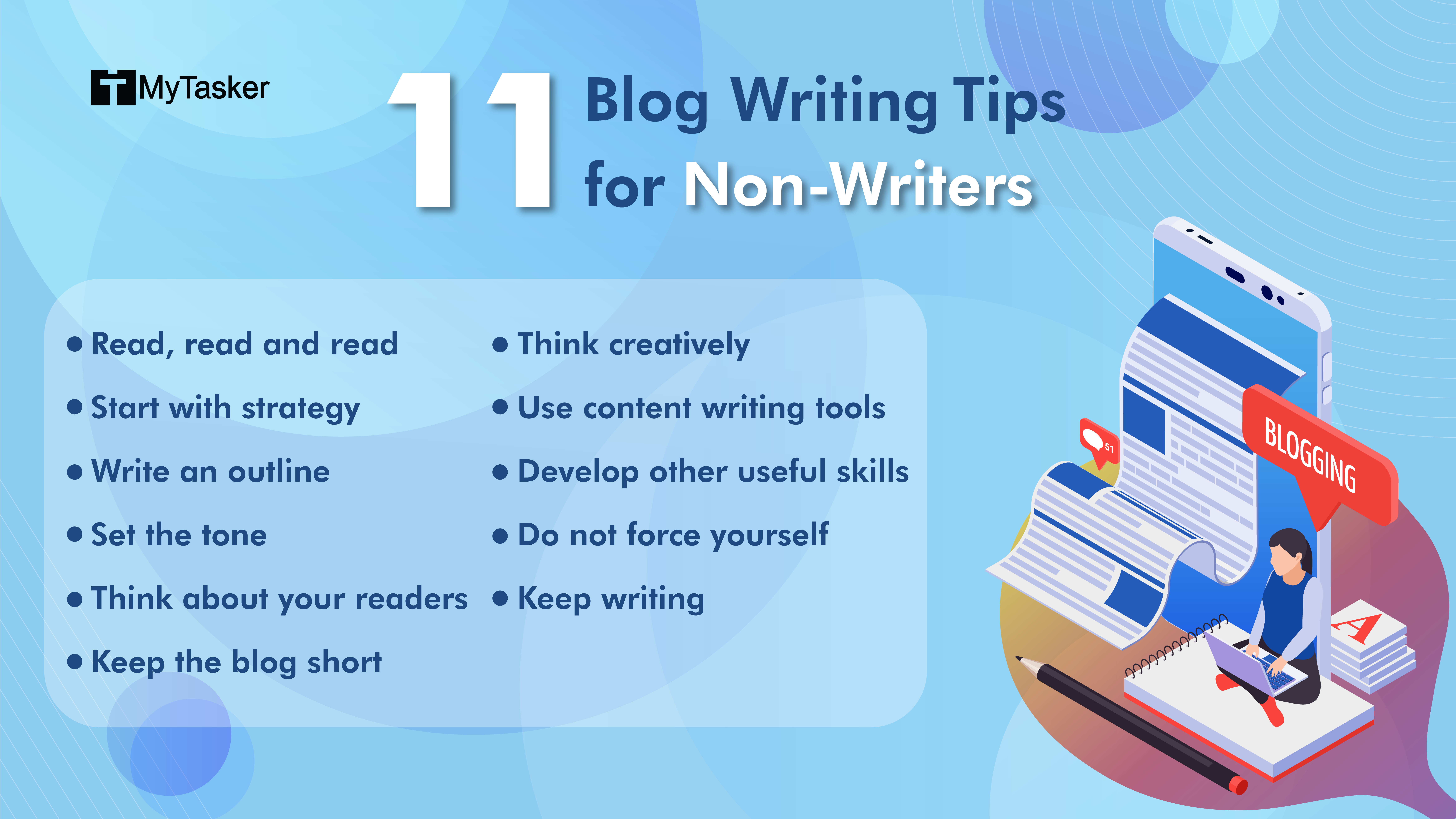 11 Blog Writing Tips for Non-Writers