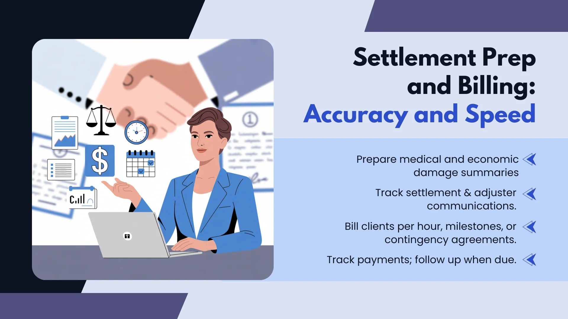 Settlement Prep and Billing: Accuracy and Speed