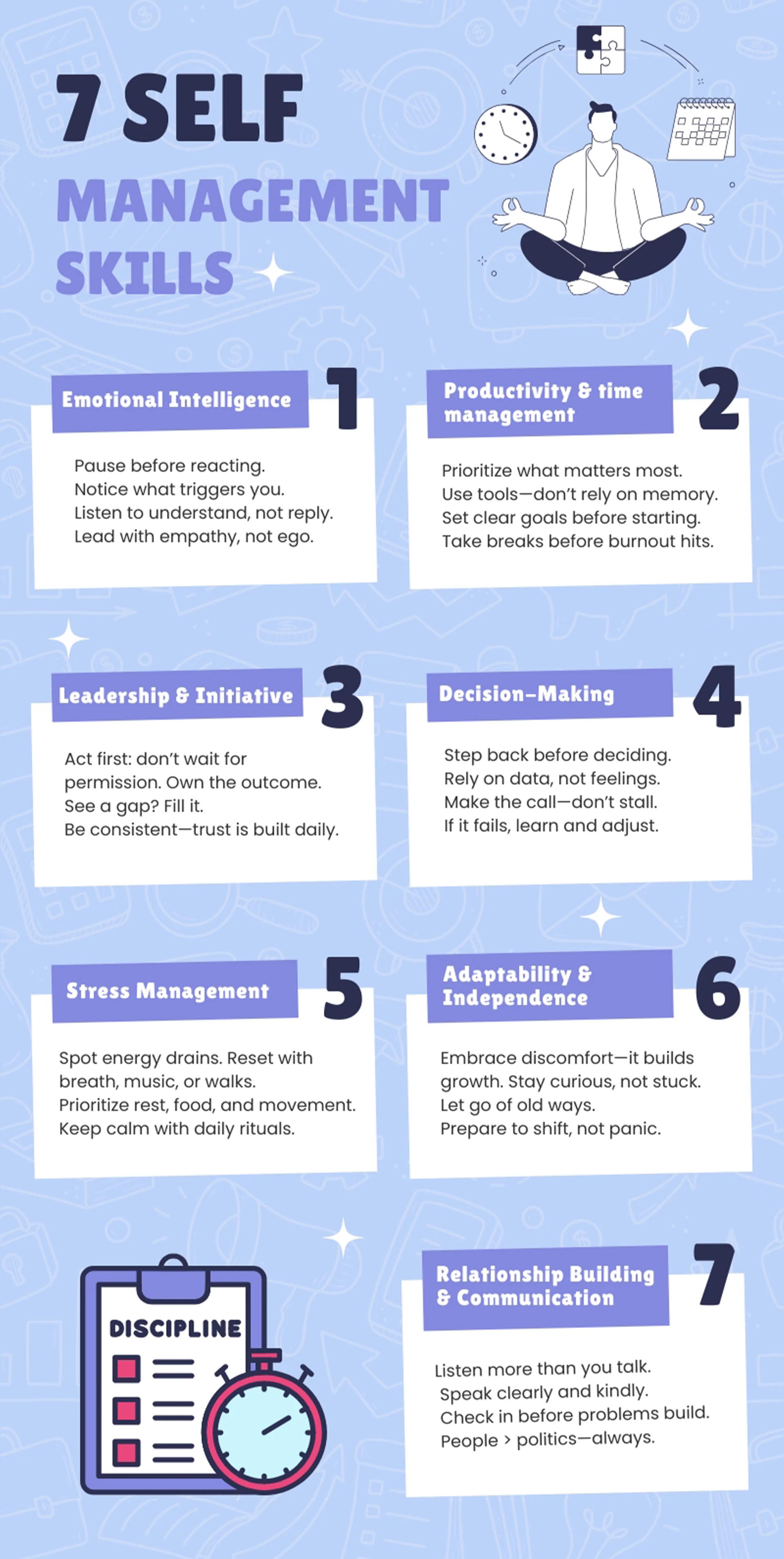 7 self management skills