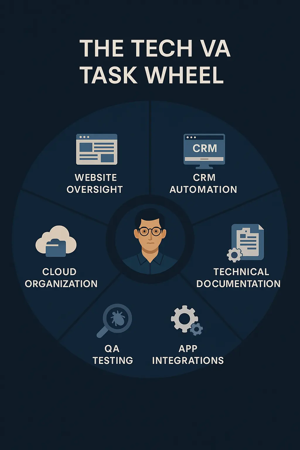 Different kind of tasks a tech virtual assistant can take care of.