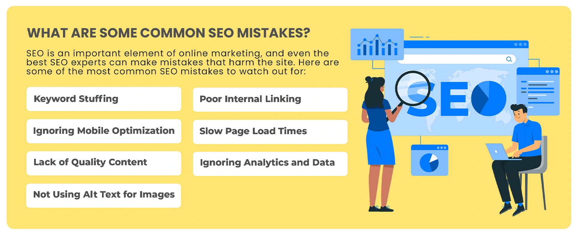 What are some common SEO mistakes?