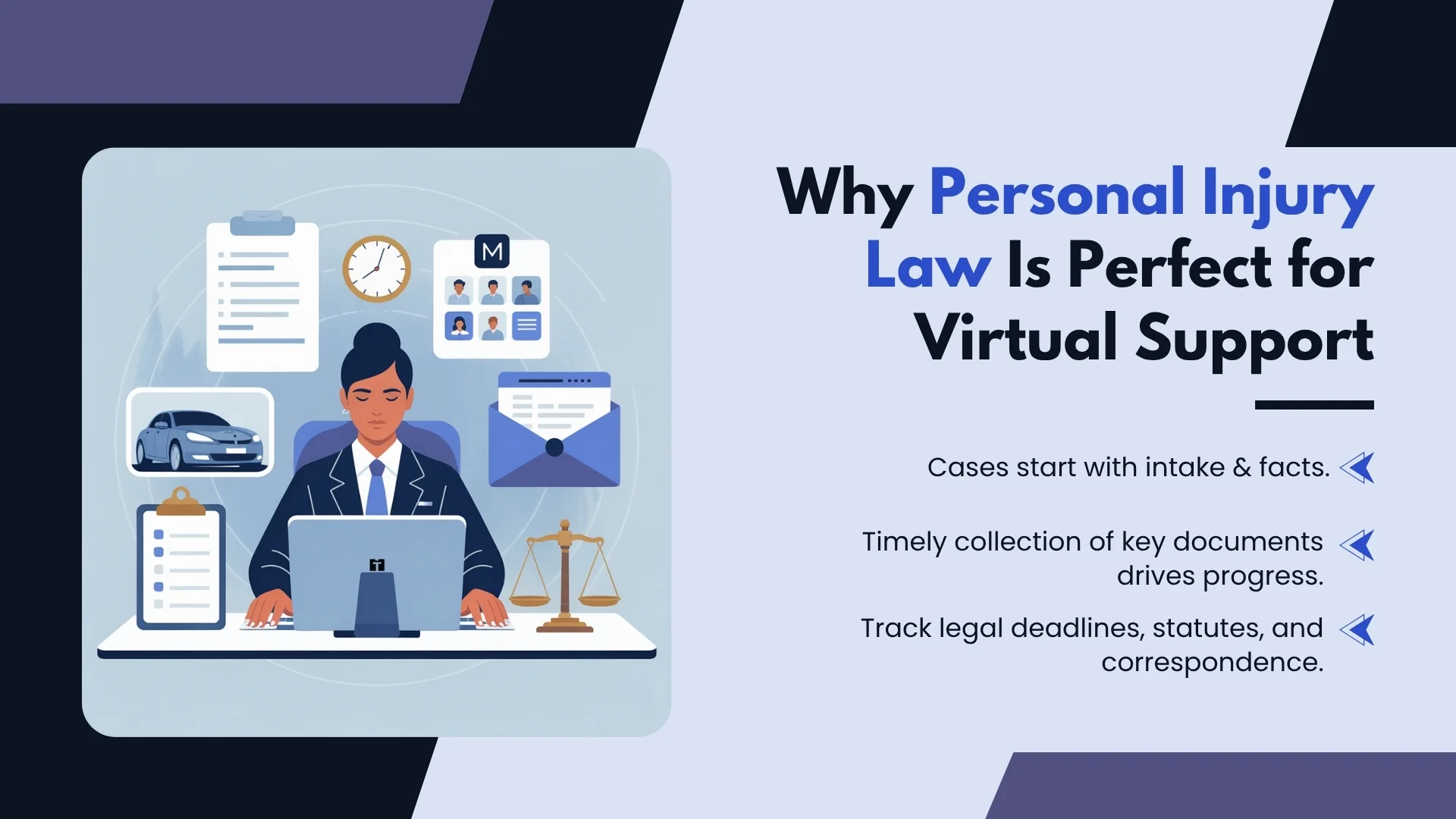 Why Personal Injury Law Is Perfect for Virtual Support