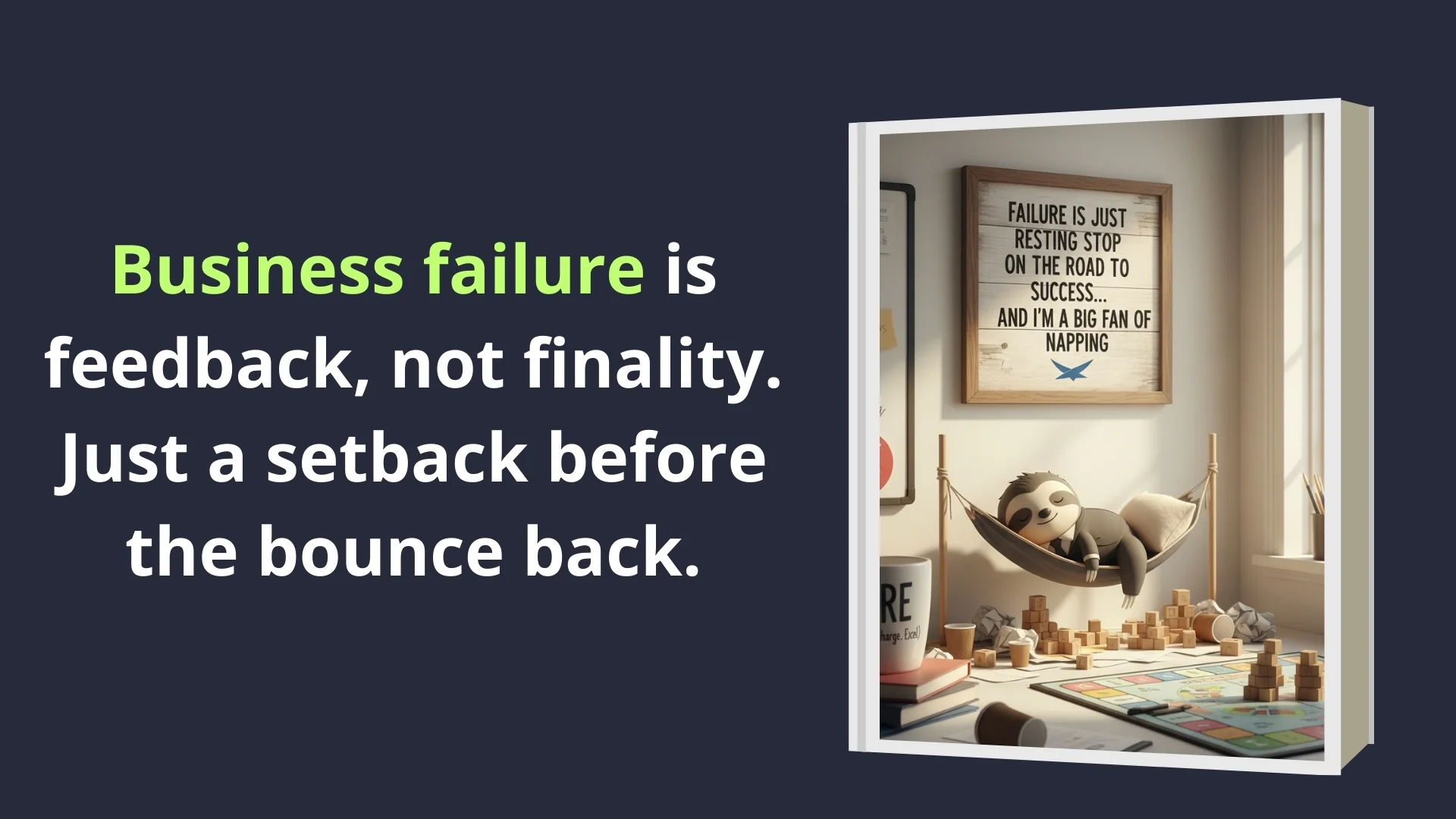 Business failure is feedback, not finality