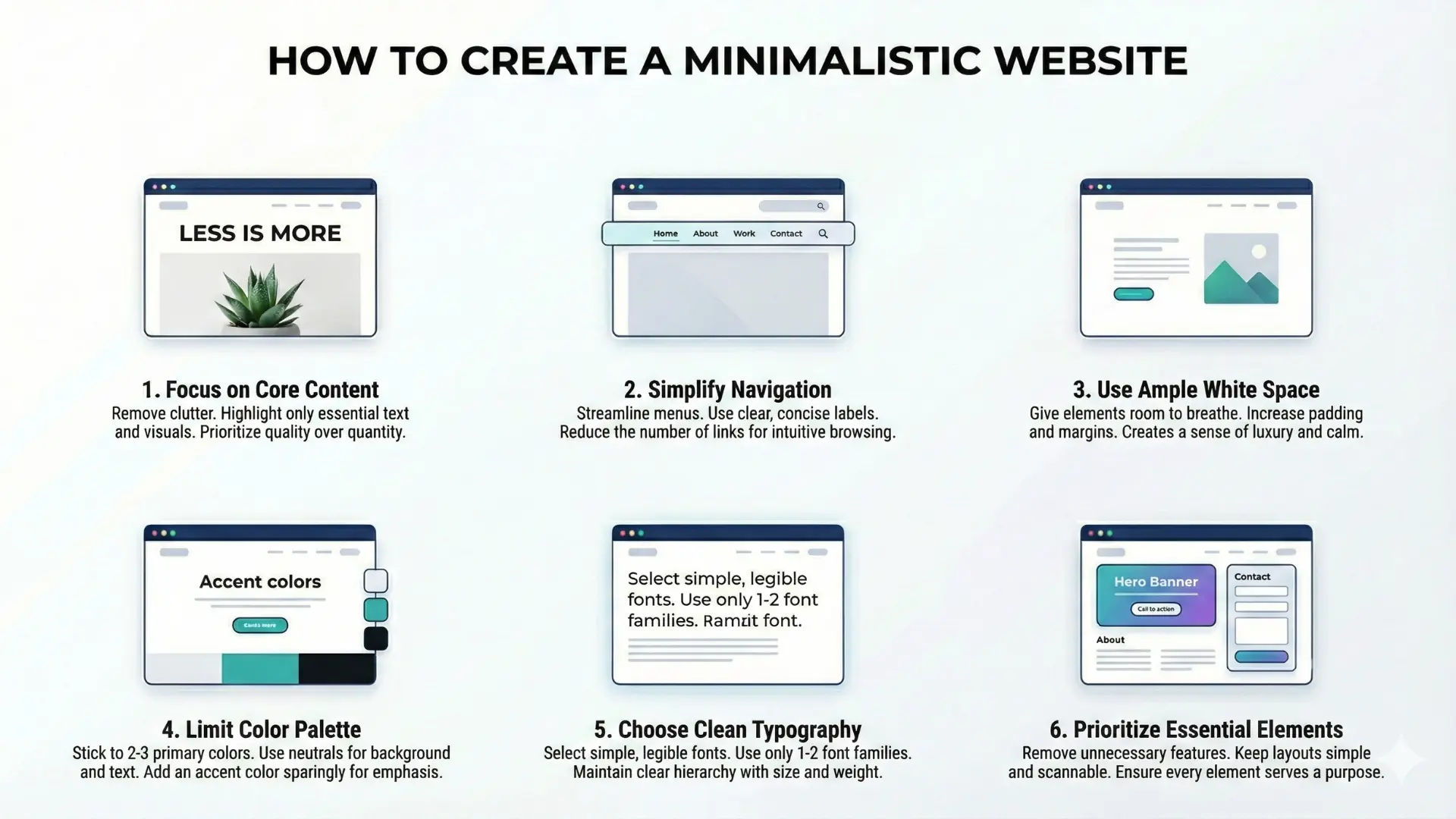features of minimalistic web design