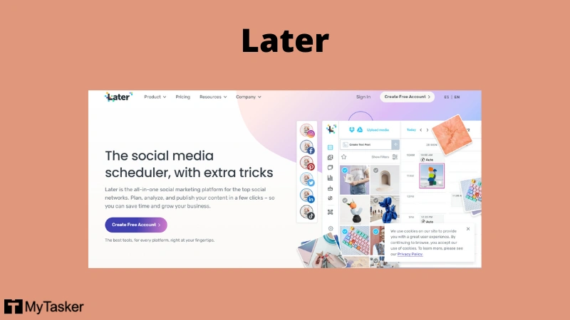 Later Card The Best 6 Free Social Media Scheduling Tools for You to Keep Handy