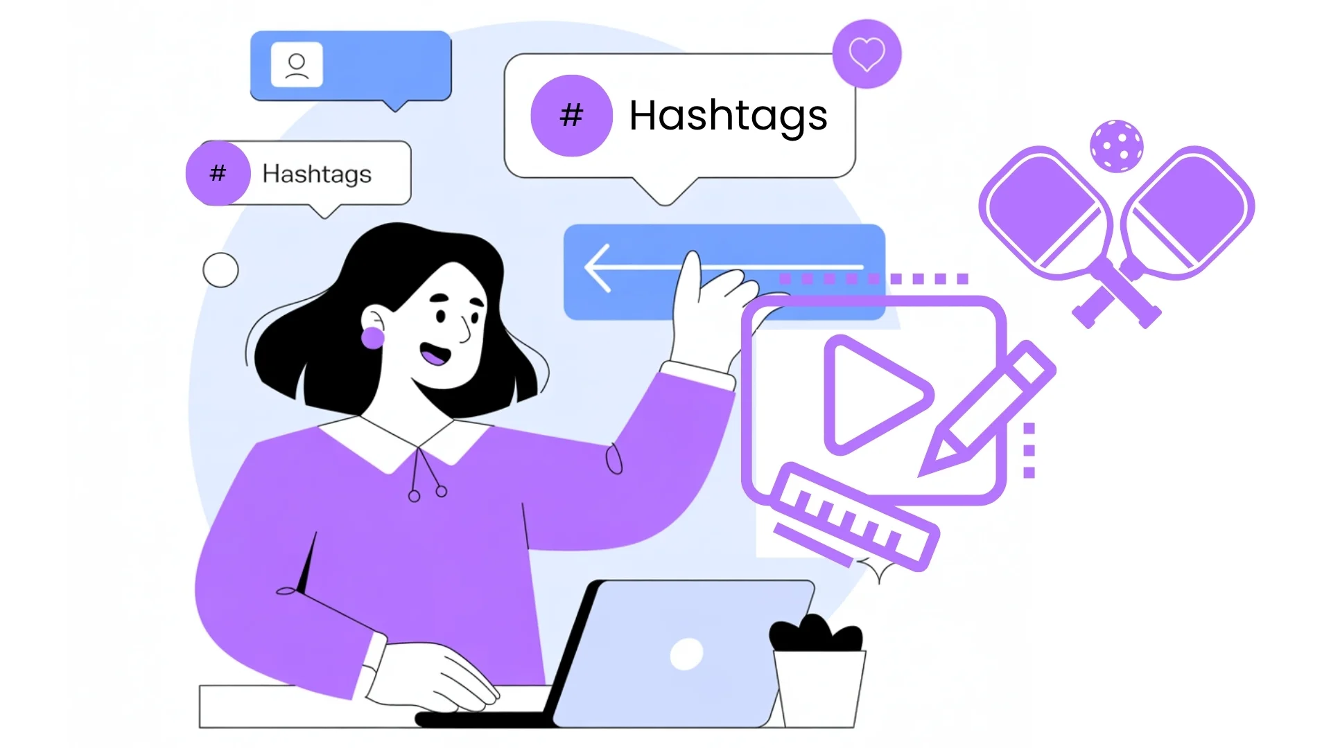 Let a VA handle the hashtags and highlight edits
