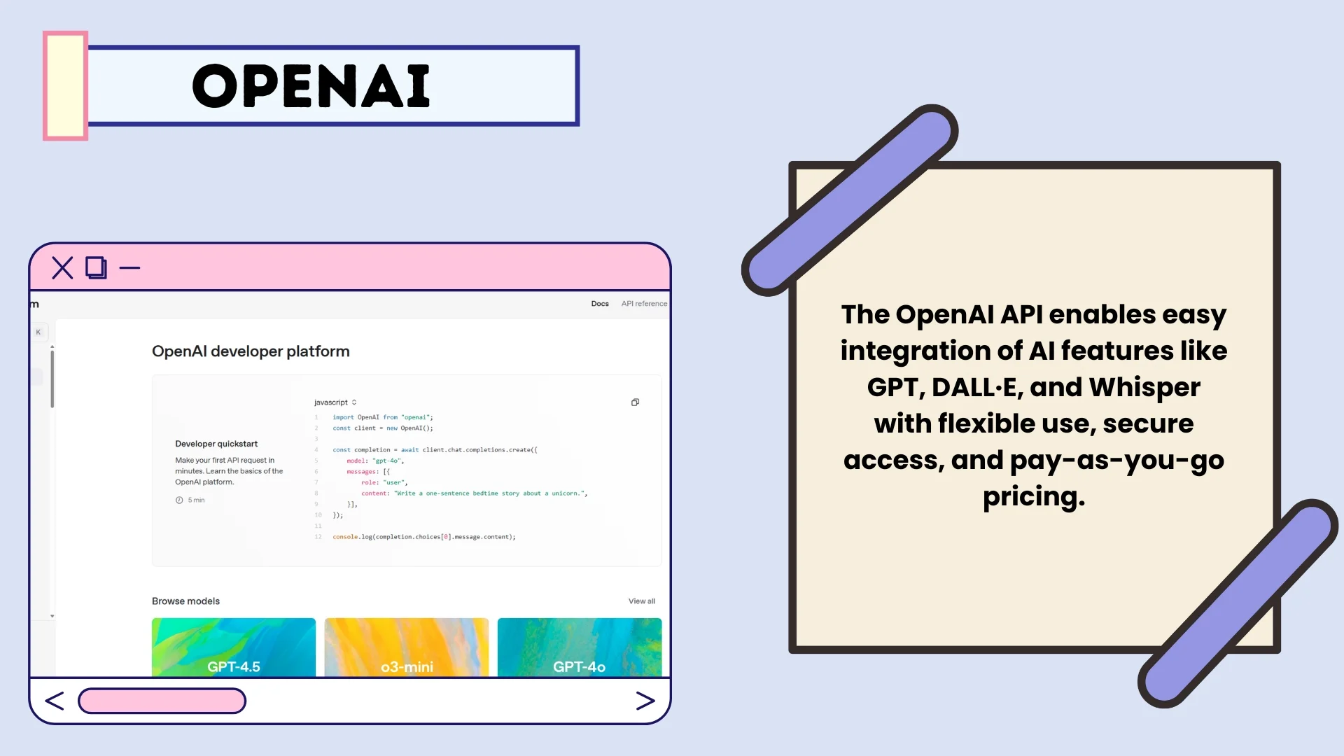 OpenAI API – Custom AI App Creation