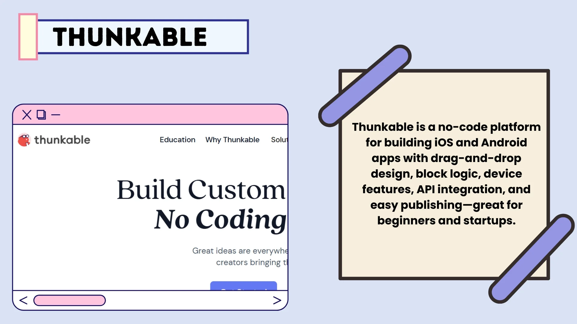 Thunkable – Beginner-Friendly AI App Creator