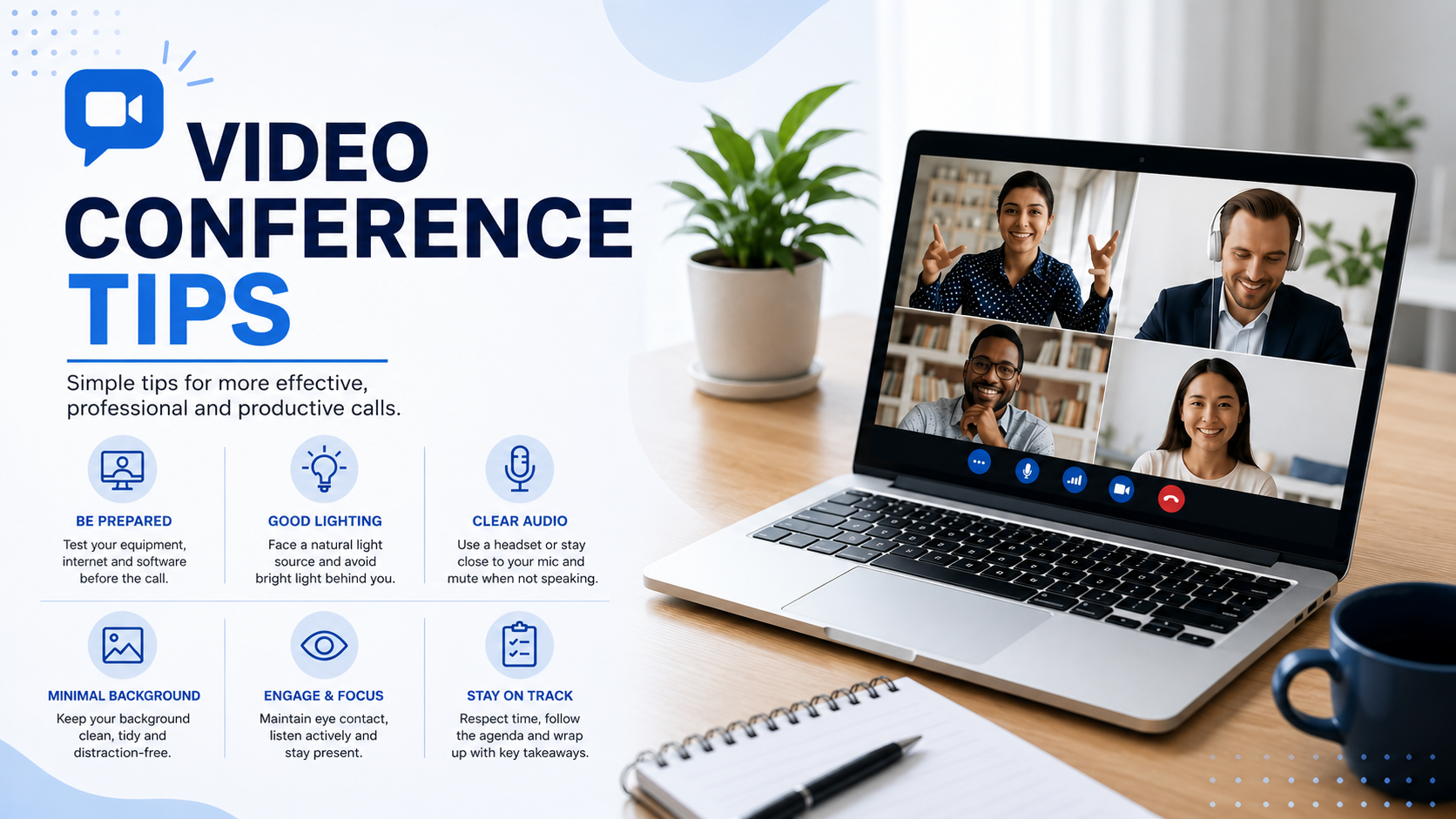 Video Conference Tips: 25 Ways to Run Sharper, More Productive Meetings